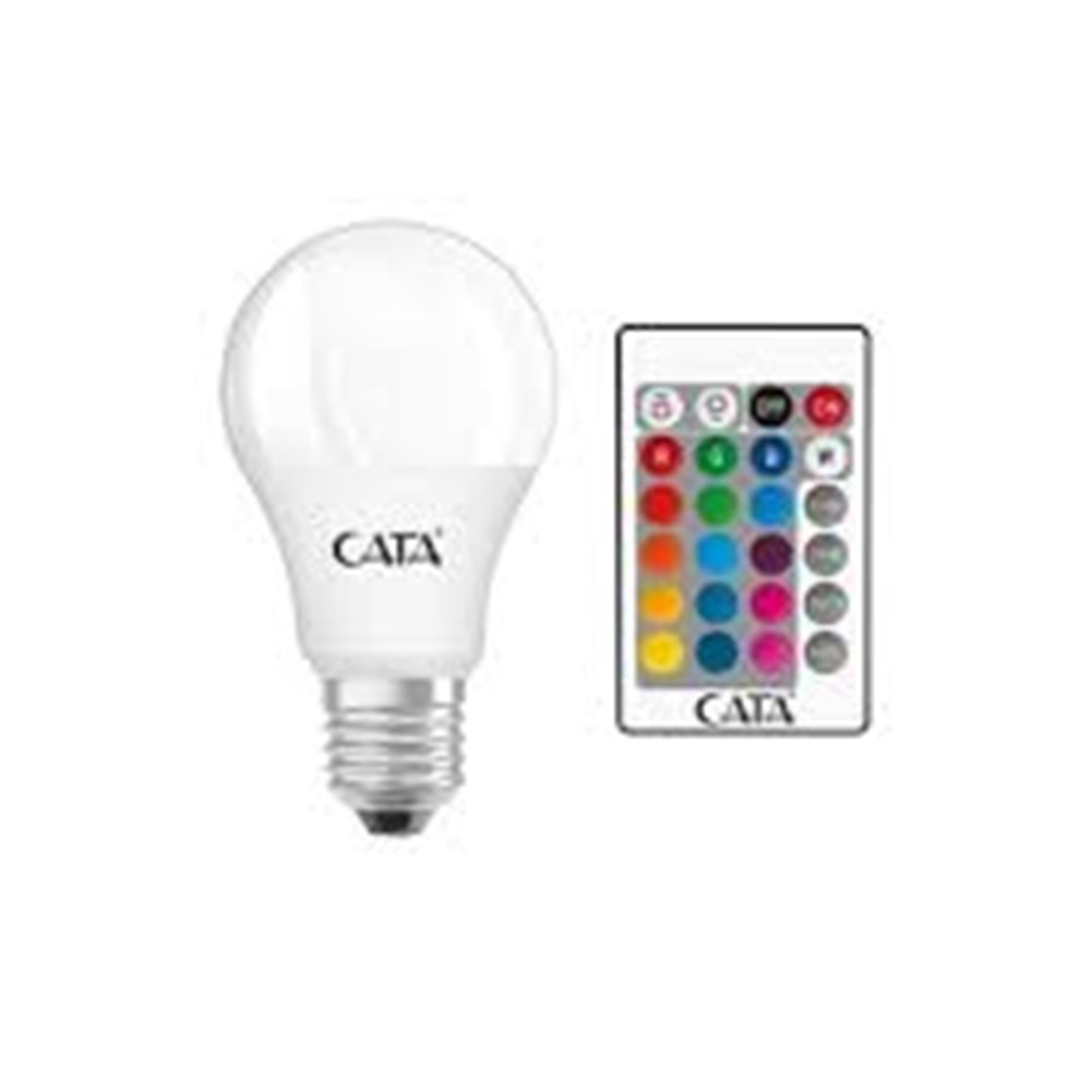 CATA 9W RGB LED AMPUL KUMANDALI 3200K GÜNIŞIĞI CT-4058G