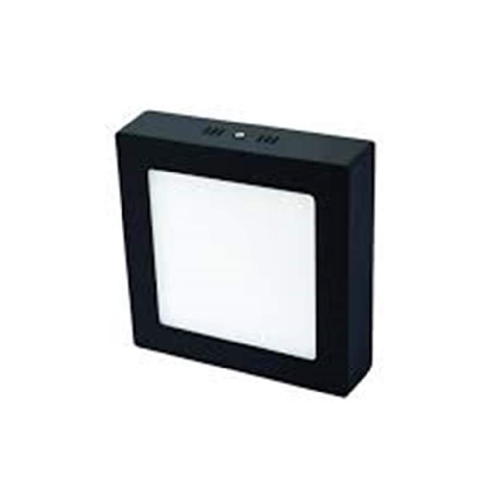 CATA 18W LED PANEL SİYAH KASA 3200K GÜNIŞIĞI ALÜMİNYUM KARE SIVA ÜSTÜ CT-5234G SYH