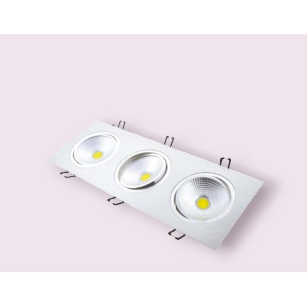 EDSON ED-2520 3000K COB LED KROM SPOT ARMATÜR 3X10W