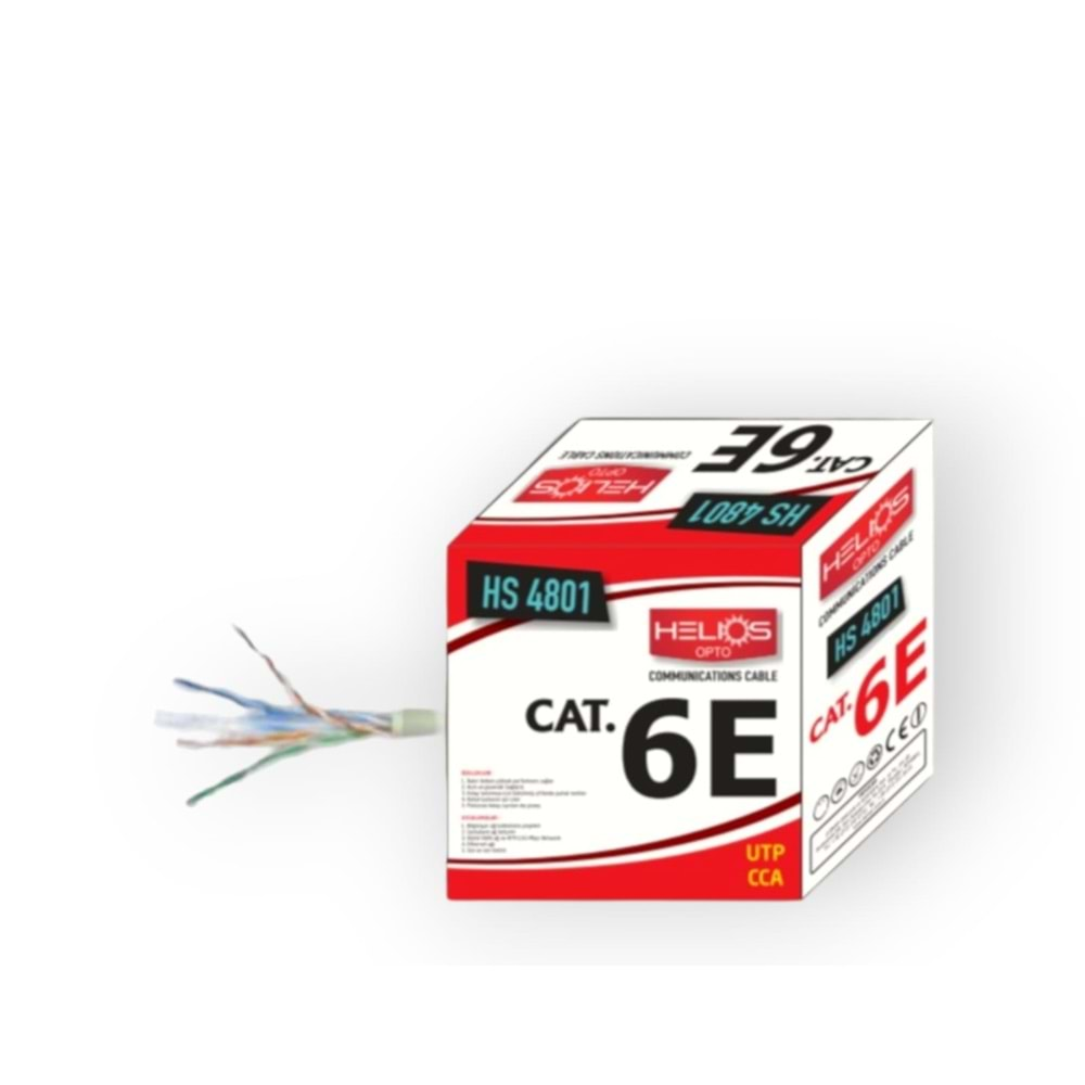 HELIOS 4801 CAT6E UTP/CCA PVC 305 METRE KABLO