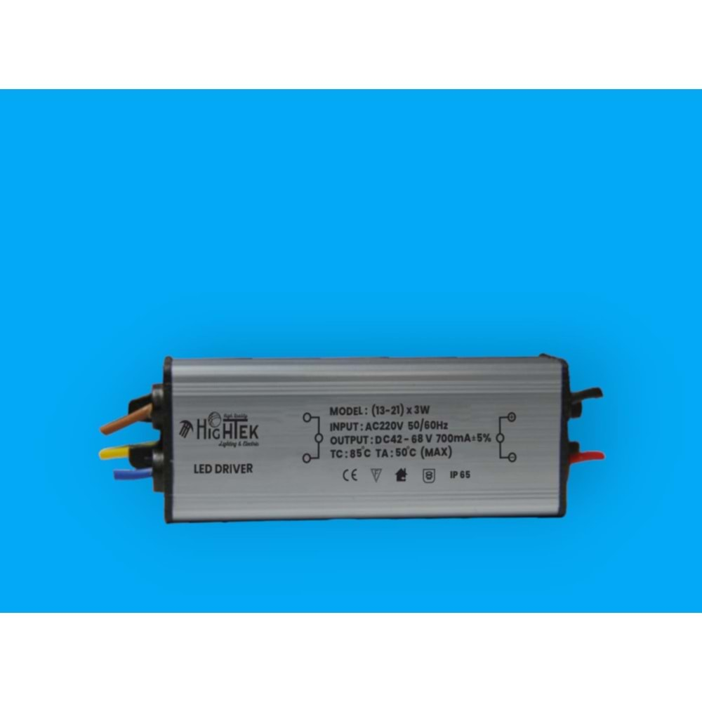 HIGHTEK HT 6016 IP65 METAL LED DRIVER(13-21)X3WATT