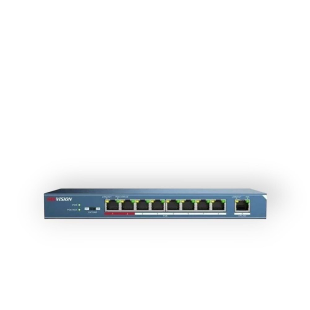 Hikvision DS-3E0109P-E/M (B) 8 Port Poe Switch