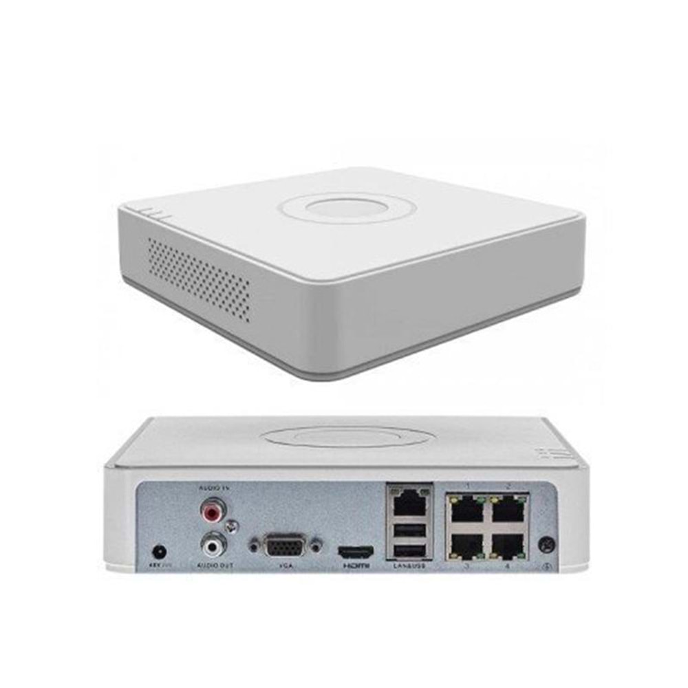 HIKVISION DS-7104NI-Q1/4P 4 KANAL POE 1 SATA PLASTİK KASA NVR KAYIT CİHAZI