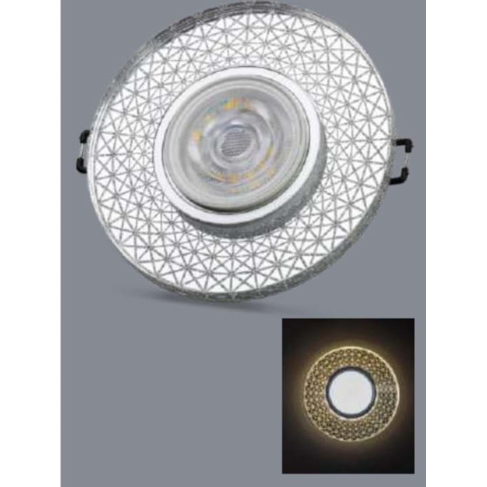 NOAS İRİS(LED ÇERÇEVELİ) YL65-1767 3W 4000K DEKORATİF CAM SPOT