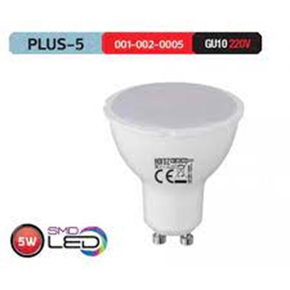 HOROZ 5W LED ÇANAK AMPUL 4200K GU10 220V PLUS-5 001 002 0005