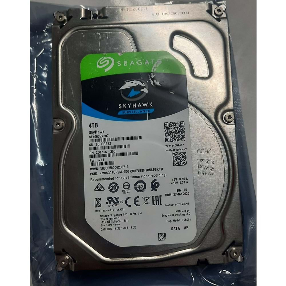 SEAGATE SKYHAWK 7/24 4 TB GÜVENLİK DİSKİ