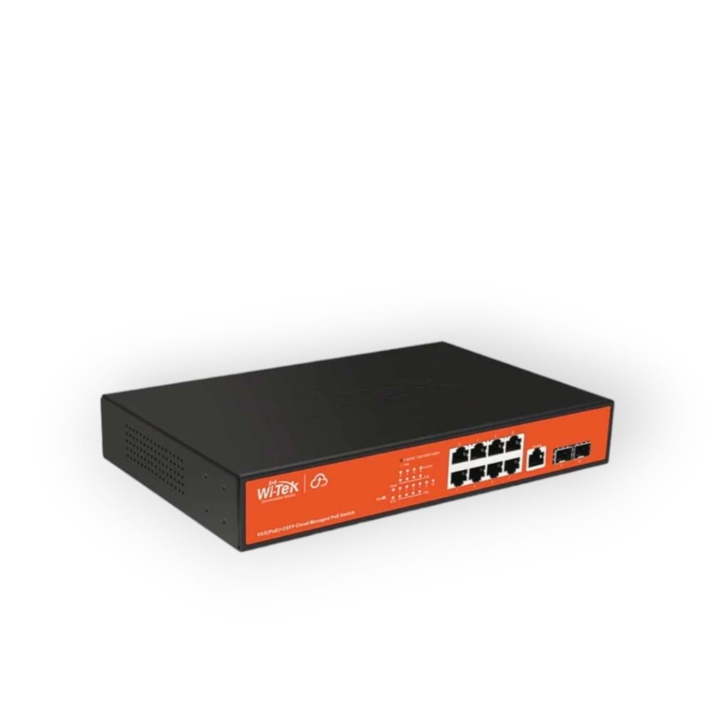 Wi-Tek WI-PCMS310GF 8GE+2SFP Cloud L2 Managed PoE Switch