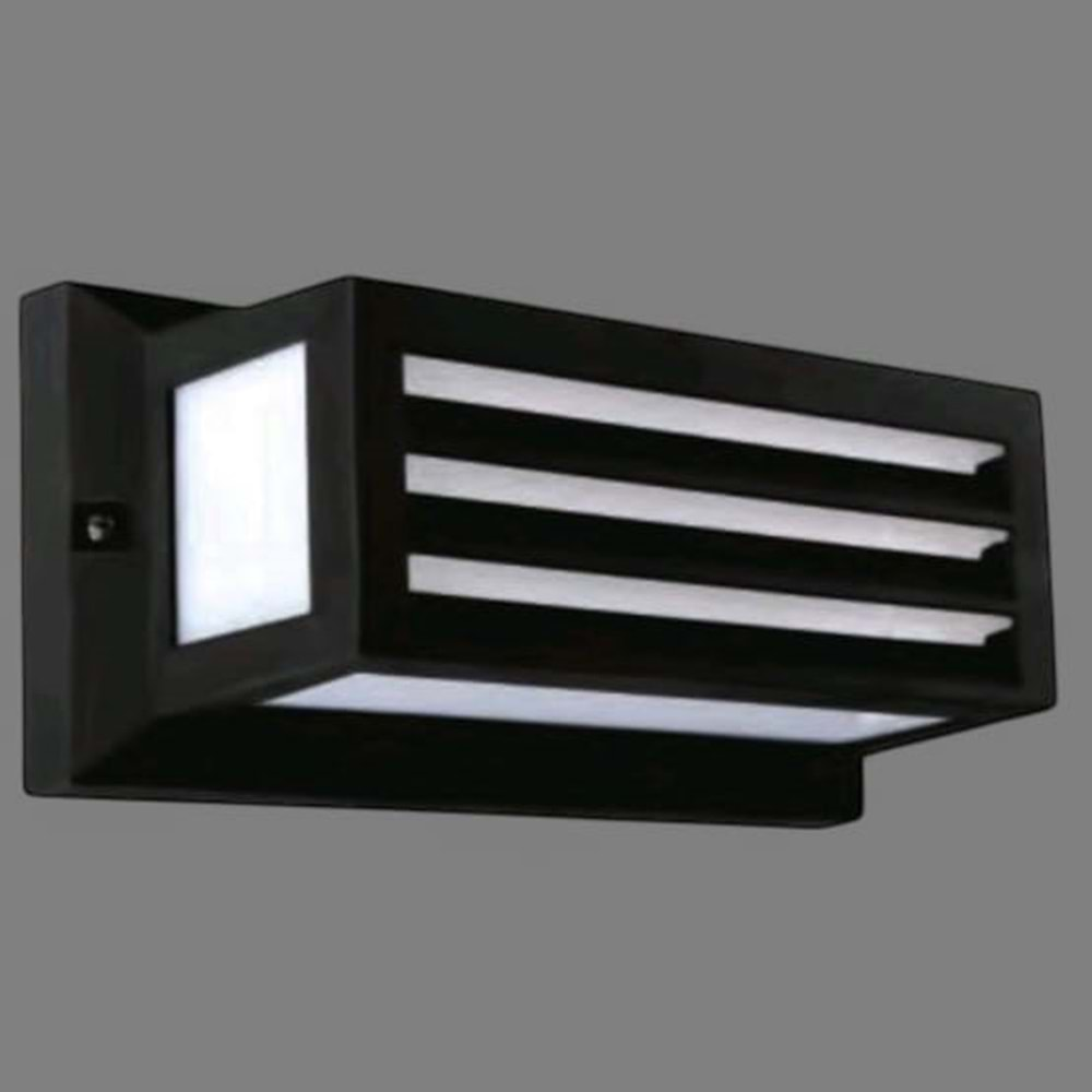 ZİTA CODE/291P SİYAH ULTRA APLİK PANJURLU 12W 3000K LEDLİ