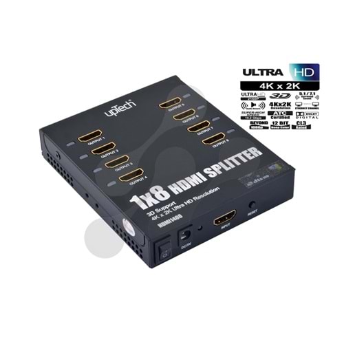HDMI1408 1X8 HDMI SPLITTER-3D DESTEĞİ-FULLHD-1,4VERSİON