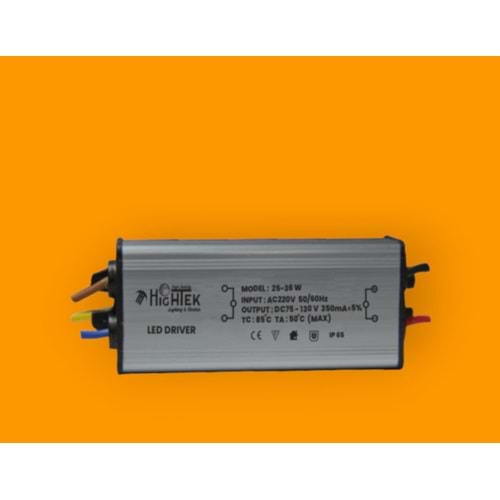 HİGHTEK HT 6014 IP65 METAL 25-36 WATT LED DRİVER