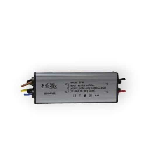 HIGHTEK HT 6018 METAL IP65 LED DRIVER 80WATT