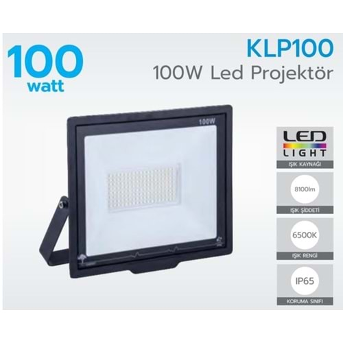 KORÇAM KLP100 100W LED PROJEKTÖR 6500K