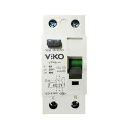 VİKO KAÇAK AKIM 2X63A 2P 300MA 6KA VTR2-63300