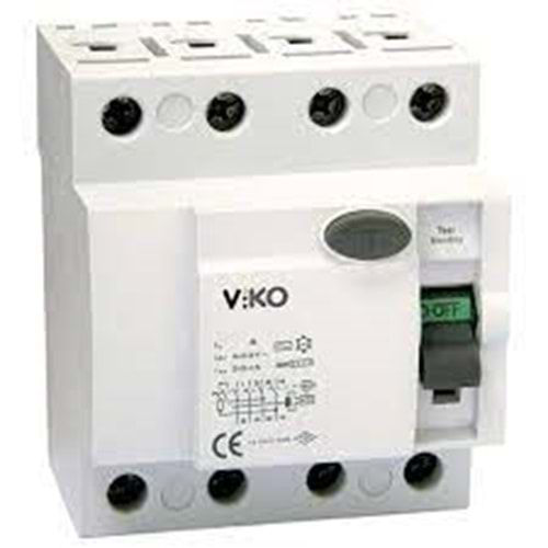 VİKO KAÇAK AKIM 4X25A 4P 300MA 6KA VTR4-25300