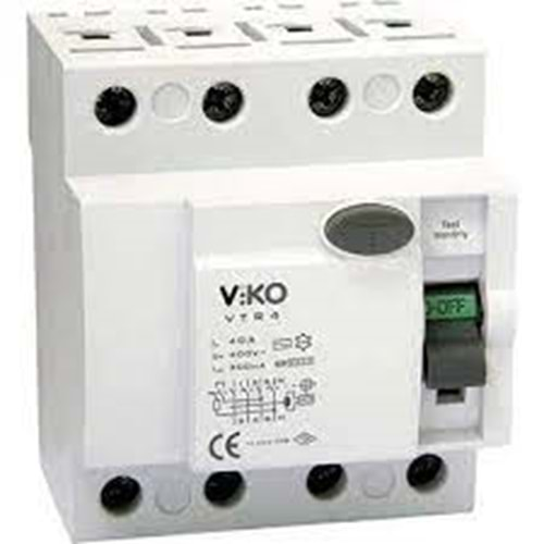 VİKO KAÇAK AKIM 4X32A 4P 30MA 6KA VTR4-3230